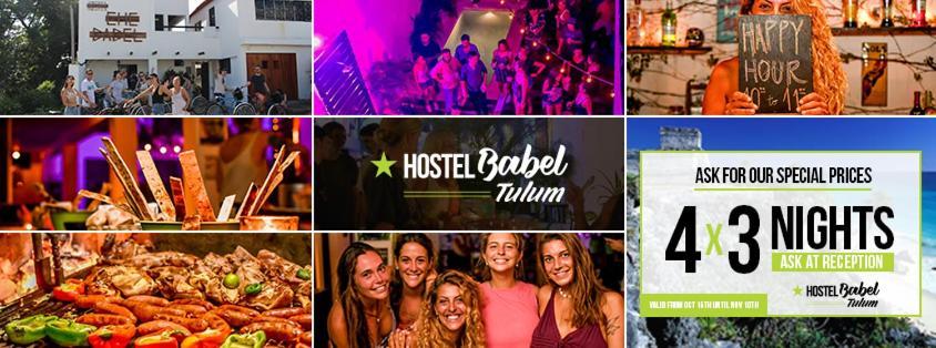 Hostel Babel Tulum Bagian luar foto